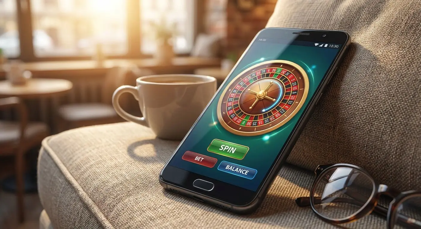Android screen showing mobile game controls and balance interface