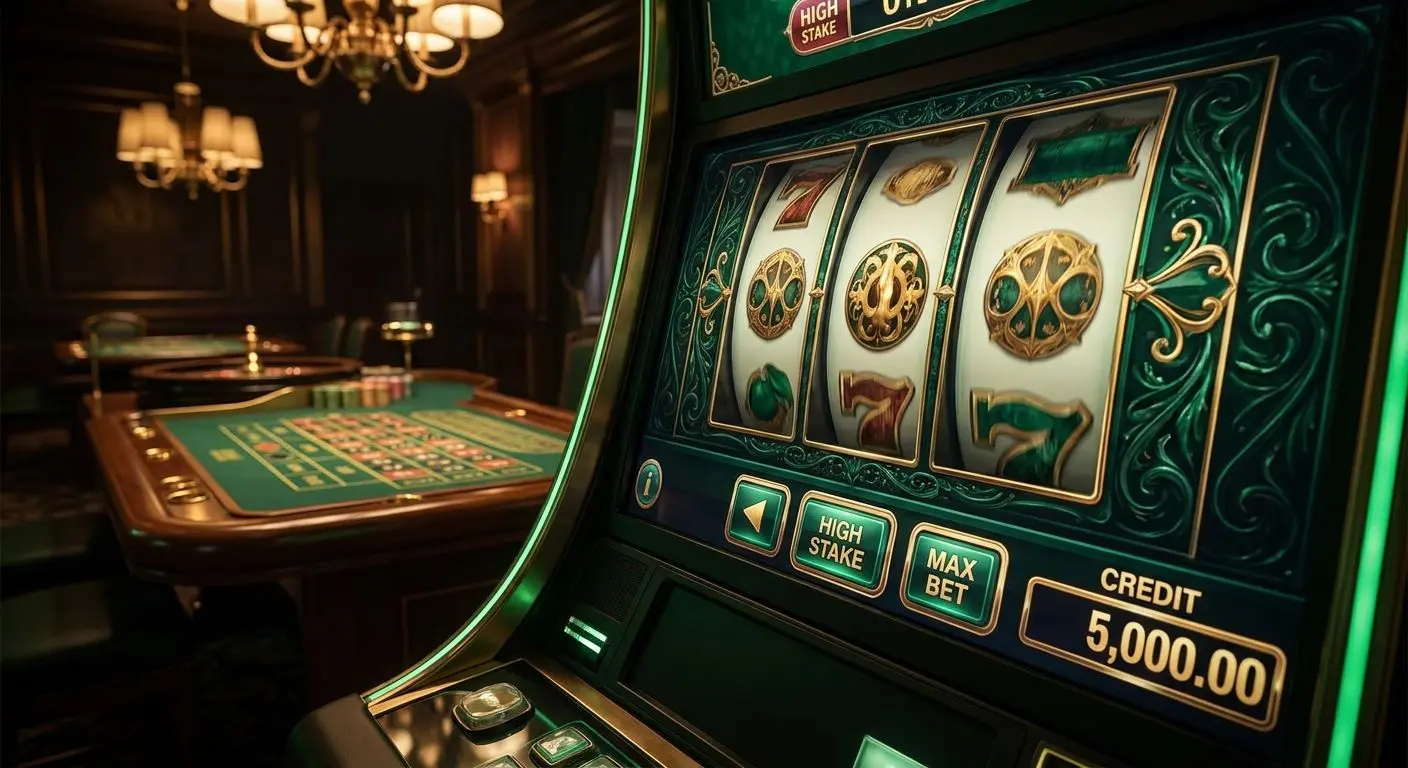 High stakes reels and live table visual for premium online play