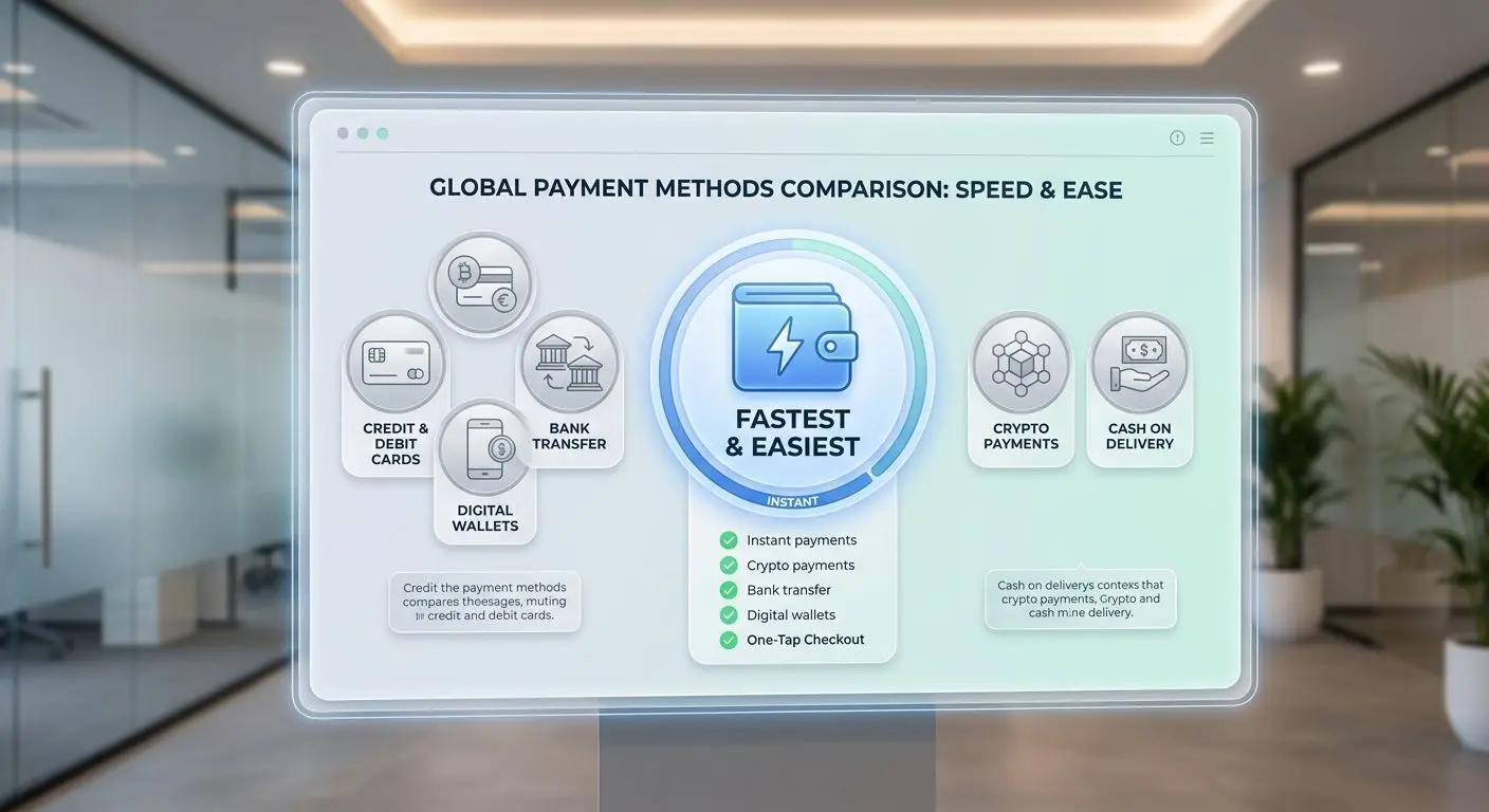 PayPal compared with other withdrawal methods Comparison of withdrawal methods with digital wallet highlighted
