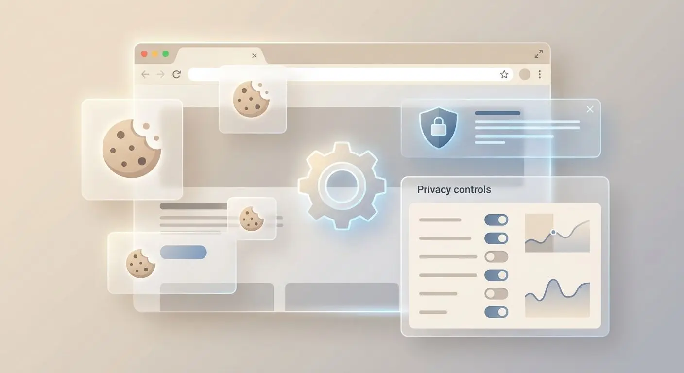 Cookies and browser settings illustration
