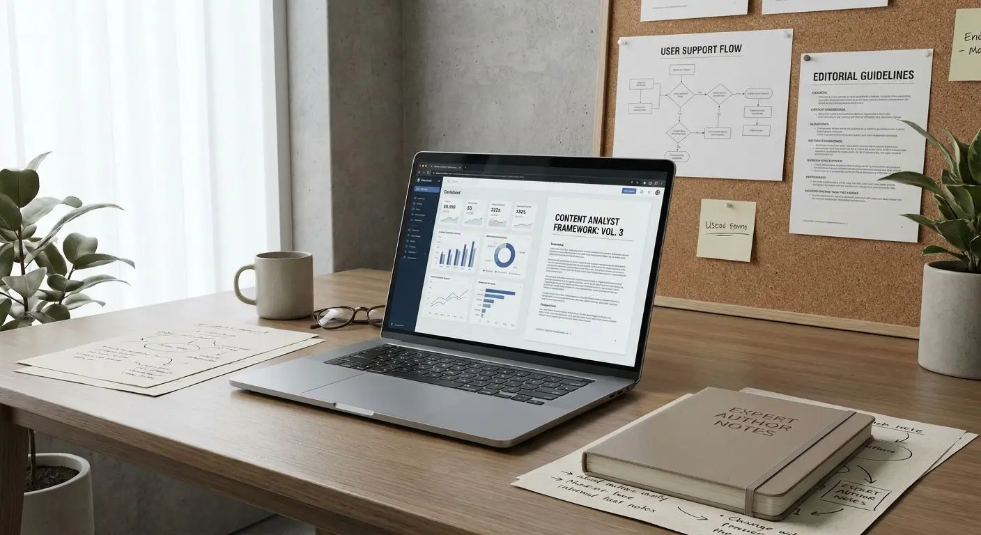 Abstract author and expert analysis workspace